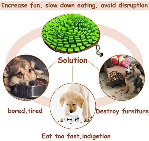 Neecong Pet Snuffle Mat For Dogs with treats hidden