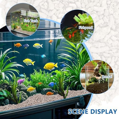 Water buffering crushed coral bones for maintaining aquarium pH