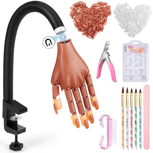 Deciniee magnetic practice hand for acrylic nails front view