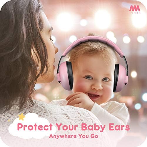 Mumba baby headphones for airplane and travel safety