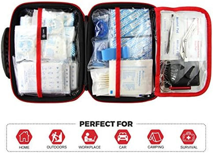 Water resistant testing of SHBC EVA first aid case surface.