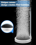 BLOTFISH 3.2 inch fish tank aerator displaying the unique convex base design for even bubble output.