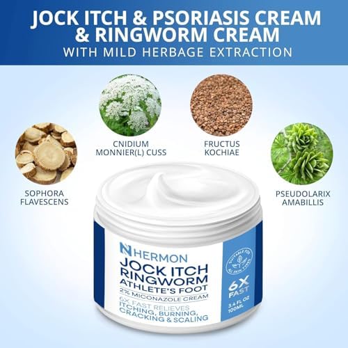 Hermon mess free hands free antifungal spray bottle for jock itch treatment