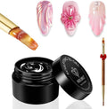 Modelones 3D Nail Gel Kit front product view in black pot packaging.