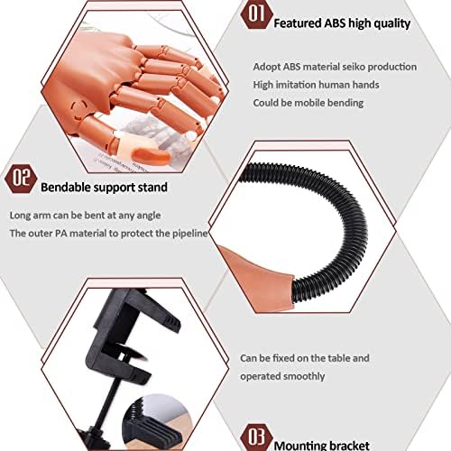 Dasgirl mannequin hand with table clamp installed