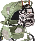 Montana West Wrangler Callie baby bag close up of leather logo patch