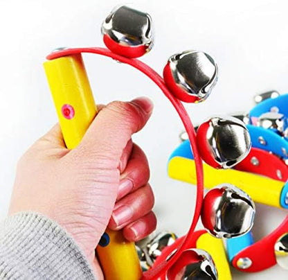 Four pieces of Dicanence kids educational handbells arranged on a clean background for early childhood development