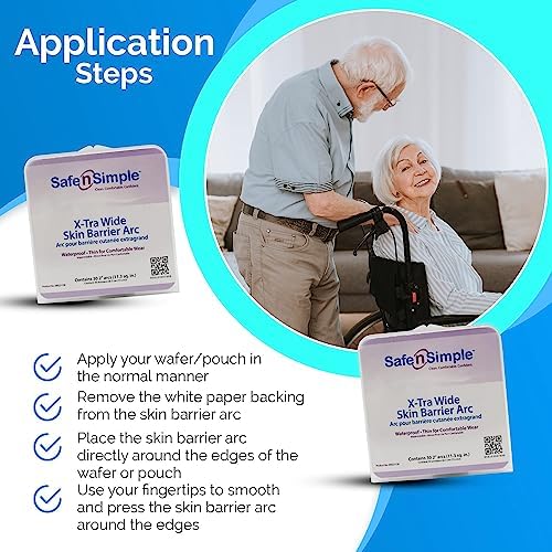 Premium Safe n Simple aloe and zinc oxide infused skin adhesive sheets packaging