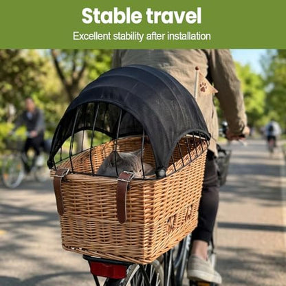 CARPJZ universal bicycle pet basket cover package view highlighting authentic imported quality.