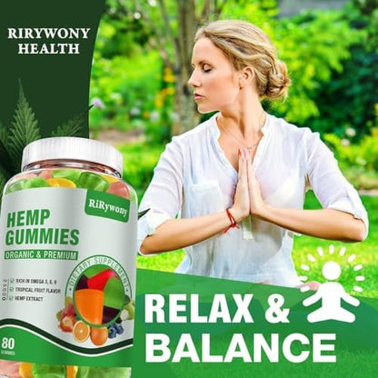 RiRywony health extra strength hemp oil gummies packaging