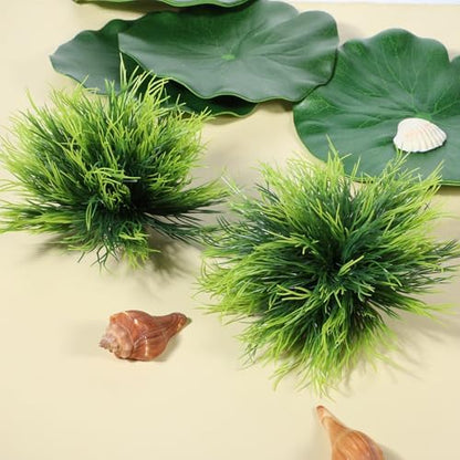 FdcLixuvol fade resistant PVC underwater grass decorations for goldfish and betta habitats