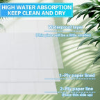 Threlaco 2-ply sanitary liner unfolded dimensions display