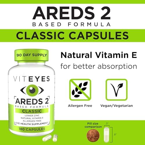 Viteyes allergen free capsules nutritional facts panel closeup