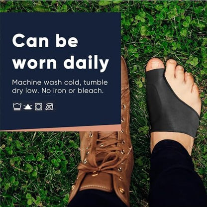 Packaging of Copper Compression bunion cushions showing 1 pair contents