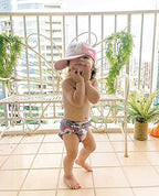 Flat lay of charcoal bamboo inserts for pocket diapers