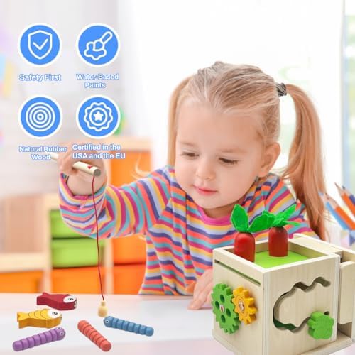 S Toys House Montessori play kit with shape sorter and sorting box