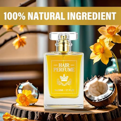Trixes hair perfume mist with hair care benefits label