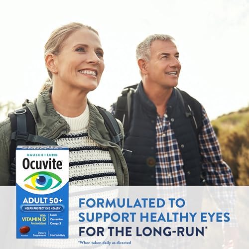 Bausch And Lomb Ocuvite Adult 50 Plus Softgels Bottle Side Profile