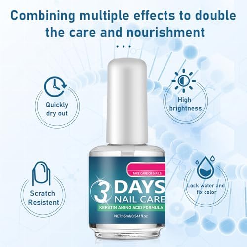 Nail strengthener polish bottle label details