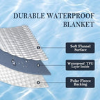 Off white polar fleece backing side of the Yaning multi purpose protector.