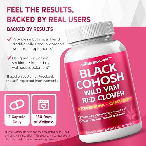 Nessarit nutritional supplement facts label for hormonal balance