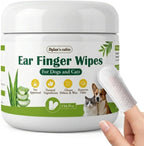Dylan's cabin 150 count pet ear cleaning finger wipes jar front view