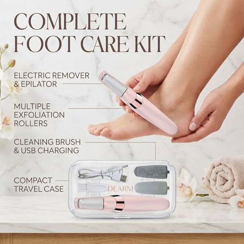 Glisca pink foot callus remover kit contents