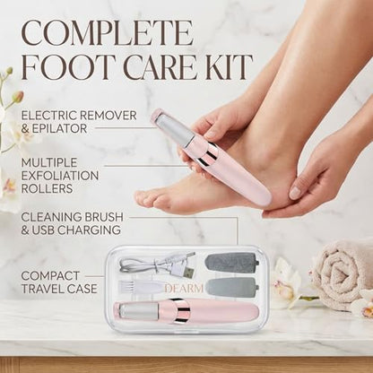 Glisca pink foot callus remover kit contents