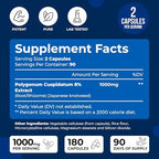 We Like Vitamins Resveratrol capsule supplement nutrition facts label