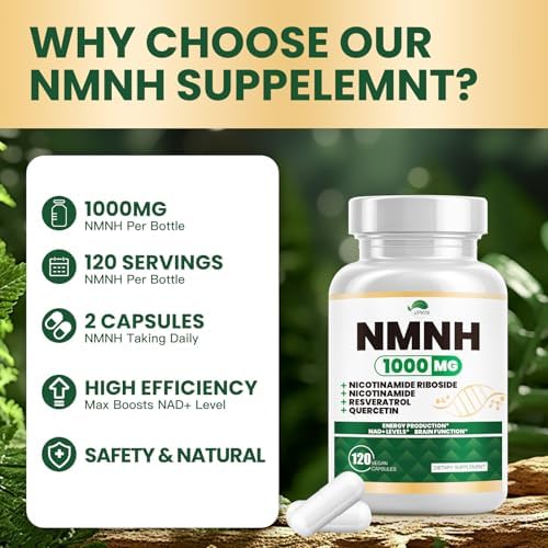 Satoomi NMNH 1000mg nutrition facts panel