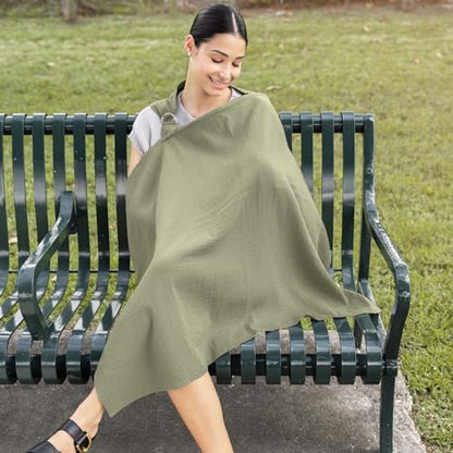 Comfy Cubs nursing cover folded for portability