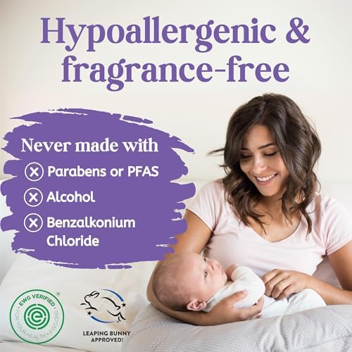 Doctor Butler's bamboo baby wipes showing chamomile and essential oils ingredients