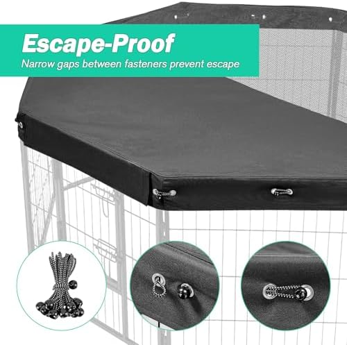 Ventilated mesh top netting unzipped on a black pet enclosure cover.