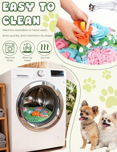 Qxsnuvvlg snuffle mat for dogs in use with dog