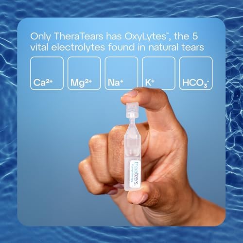 Individual sterile vials of TheraTears liquid gel for hygienic eye lubrication