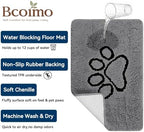 Bcoimo machine washable pet rug being folded easily for laundry care setup