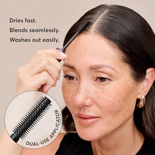 Madison Reed The Gray Escape Hair & Brow Mascara â€“ Quick-Dry, All-Day Gray Coverage for Roots & Brows, Smudge-Proof, Titanium Dioxide-Free, Argan Oil & Ginseng â€“ Dark Brown â€“ 15mL - Image 3