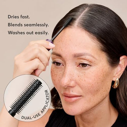 Madison Reed The Gray Escape Hair & Brow Mascara â€“ Quick-Dry, All-Day Gray Coverage for Roots & Brows, Smudge-Proof, Titanium Dioxide-Free, Argan Oil & Ginseng â€“ Dark Brown â€“ 15mL - Image 3