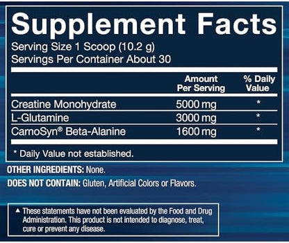 BodyTech performance supplement powder tub side view