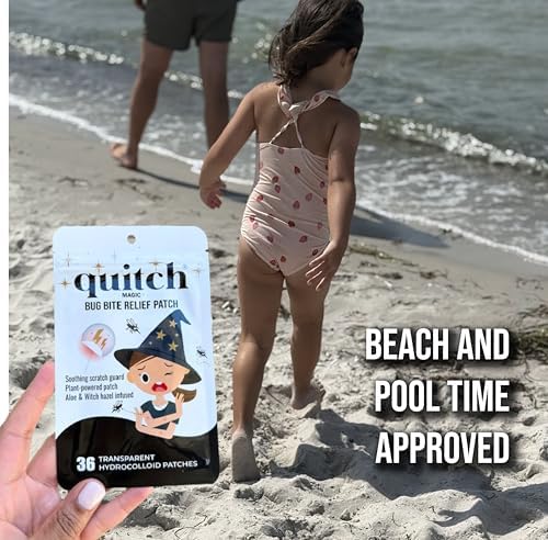Dermatologist engineered Quitch after bite relief patch absorbing mosquito saliva from skin