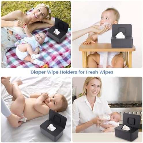 Lijroavy refillable wet tissue container with lid