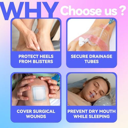 Gentle silicone surgical tape by FRESINIDER designed for pain free removal on elderly skin.