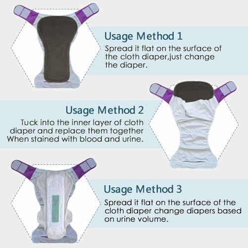 Reusable adult diaper with oversized absorbent insert