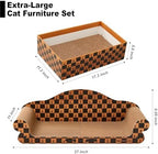 Markarbarka reversible cat scratching pad showcasing the durable heavy duty corrugated cardboard texture.