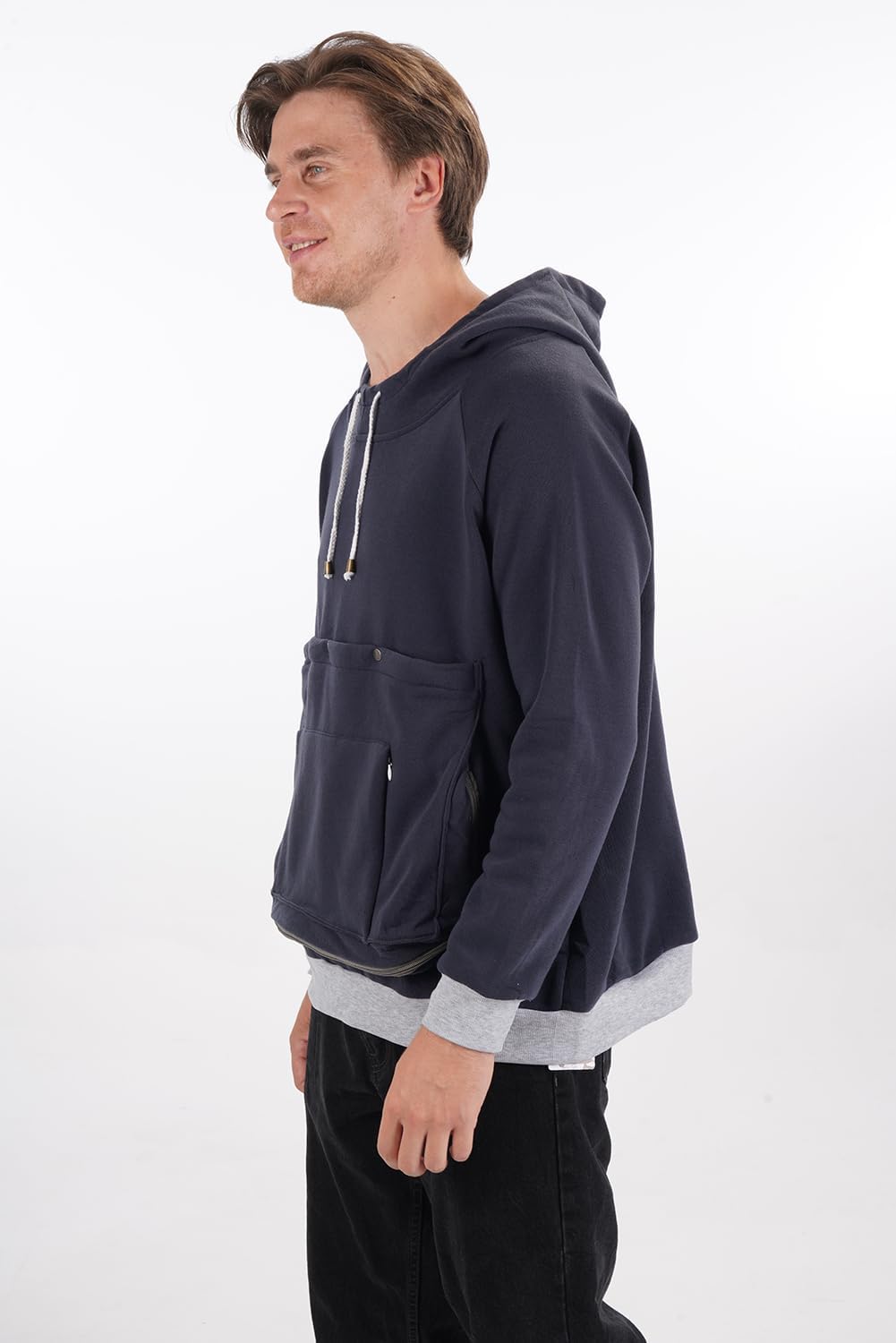 Kei Tomlison small animal pullover carrier showcasing the high-quality soft fleece material texture.