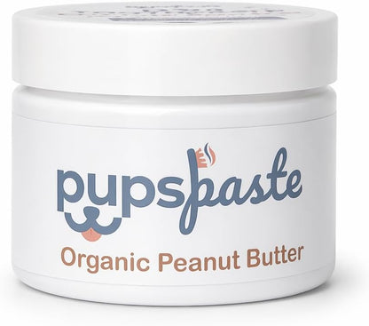 Authentic PupsPaste organic canine dental routine jar with veterinary trusted formula