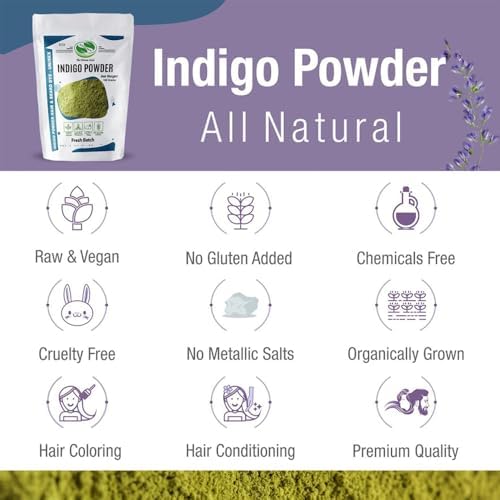 The Henna Guys imported indigo powder label detail