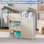 Cidaziya 2-in-1 storage cart close up of silent 360-degree wheels