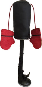 Durable ABS cat teaser toy with mini boxing gloves for kittens
