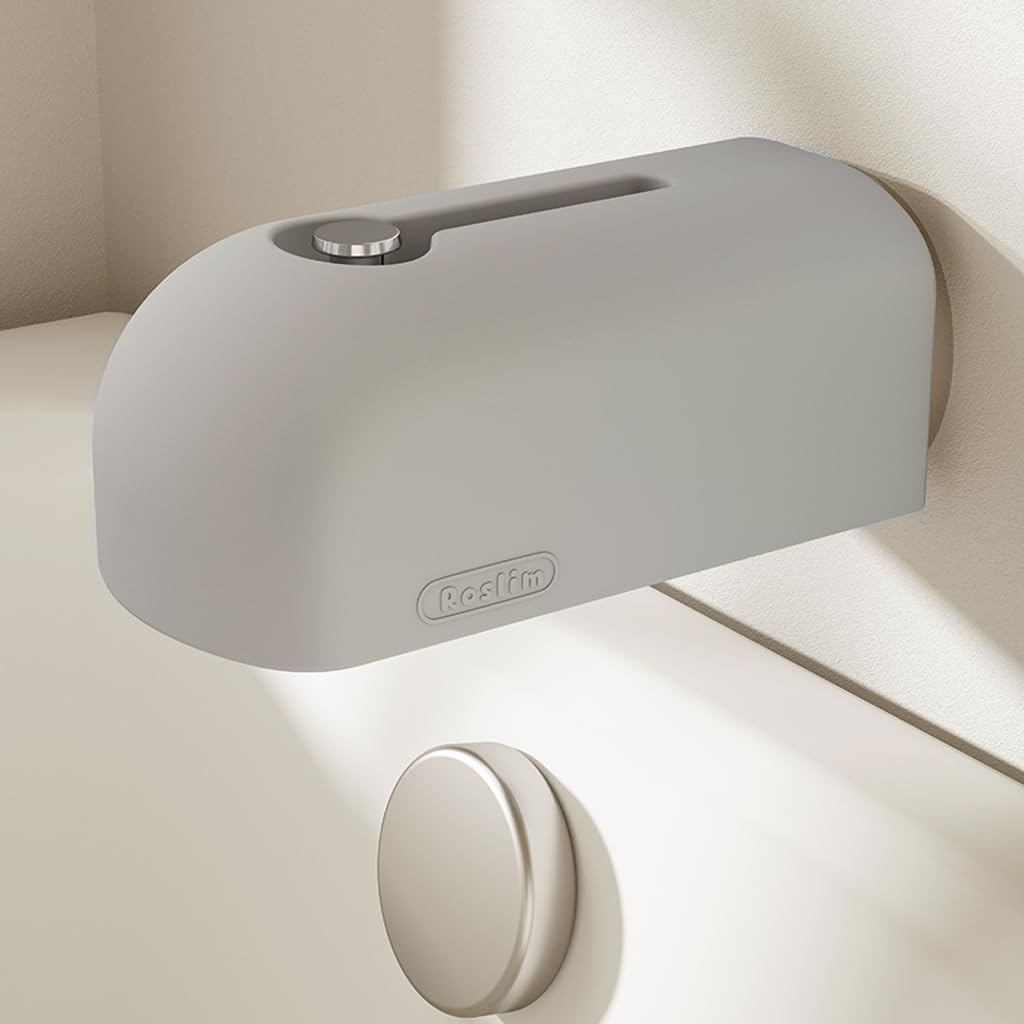 Roslim bathtub faucet cover front view soft grey silicone tap protector for baby safety